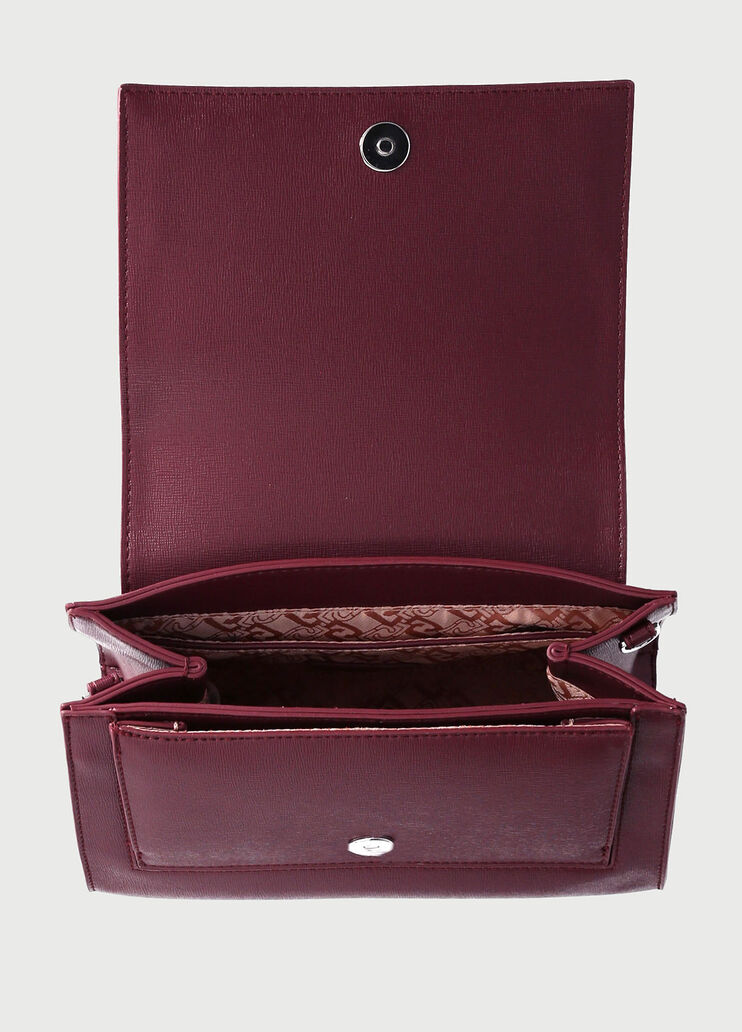 Crossbody bag with logo Burgundy Liu Jo - large image number 3