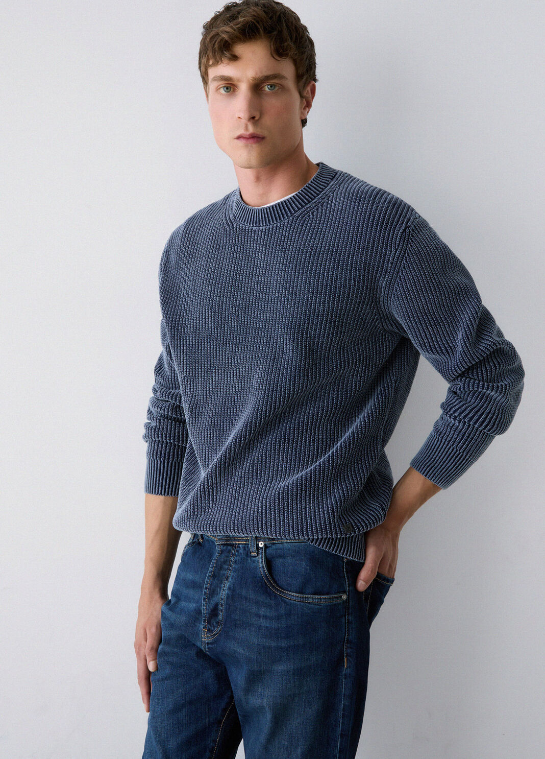 Stonewash Sweater navy blue Liu Jo - large image number 3