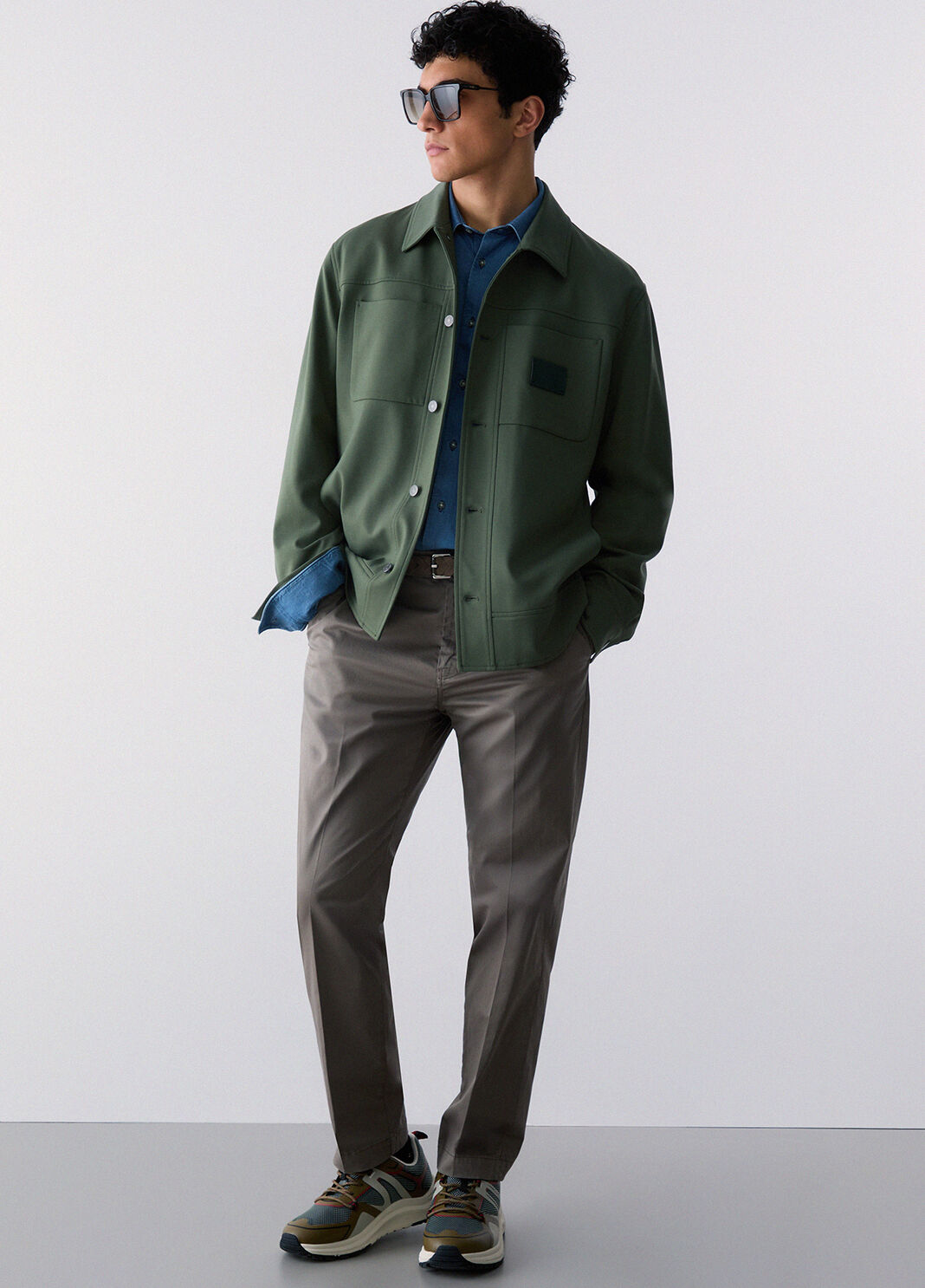 Jersey jacket thyme green Liu Jo - large image number 3