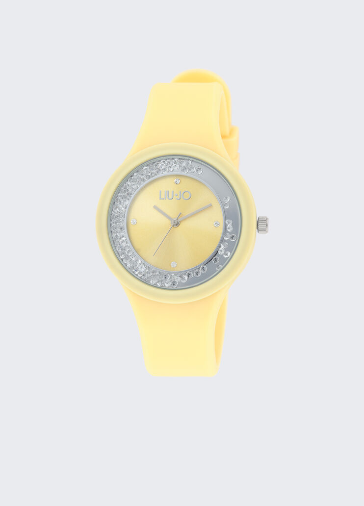 Silicone watch with brill yellow Liu Jo - medium Silicone watch with brill yellow Liu Jo - medium