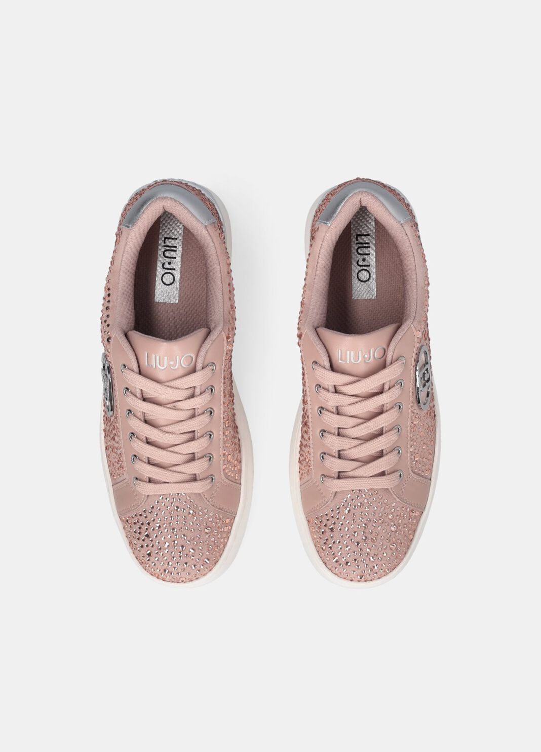 Full rhinestone sneakers nude Liu Jo - large image number 4