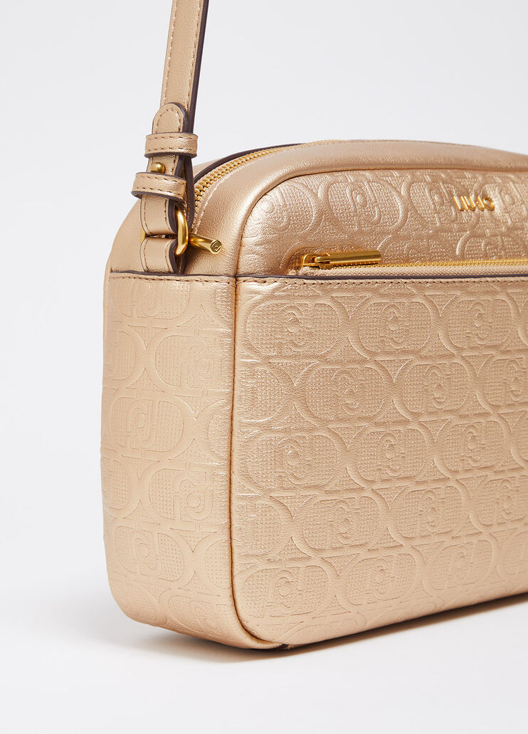 Mittelgroße Umhängetasche mit Logo  Gold Liu Jo - large image number 3 Mittelgroße Umhängetasche mit Logo  Gold Liu Jo - large image number 3