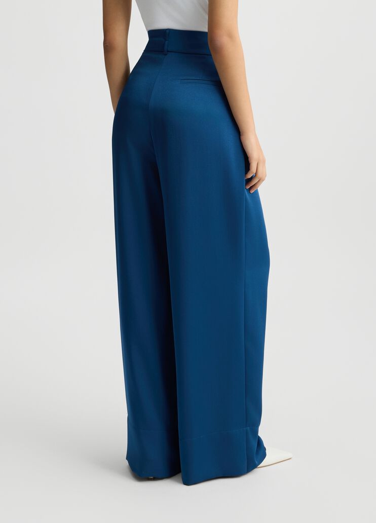 Blue palazzo trousers sapphire blue Liu Jo - large image number 1 Blue palazzo trousers sapphire blue Liu Jo - large image number 1