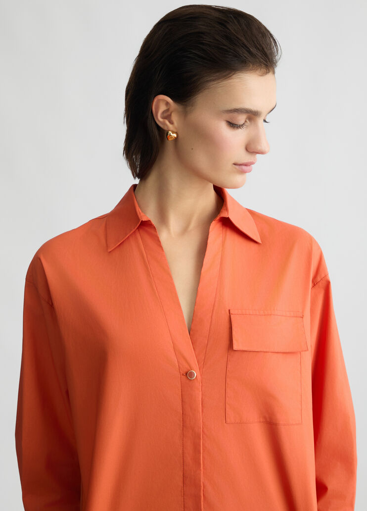 Cotton shirt terracotta Liu Jo - medium Cotton shirt terracotta Liu Jo - medium