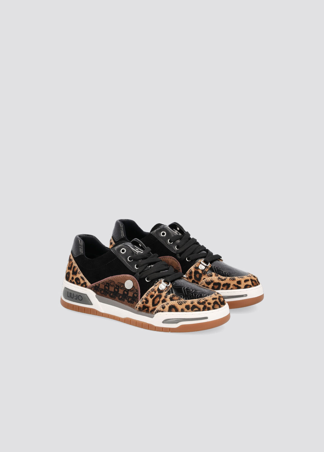 Sneaker mit Animal-Details Camel/Schwarz Liu Jo - large image number 2