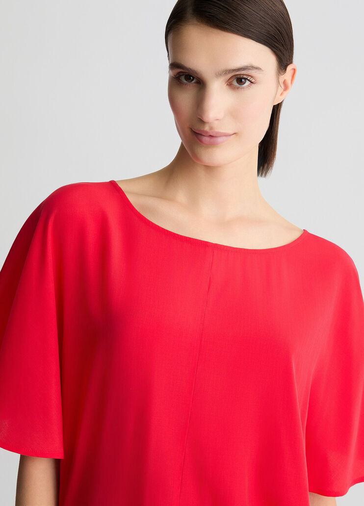 Blouse with ties red Liu Jo - large image number 4 Blouse with ties red Liu Jo - large image number 4