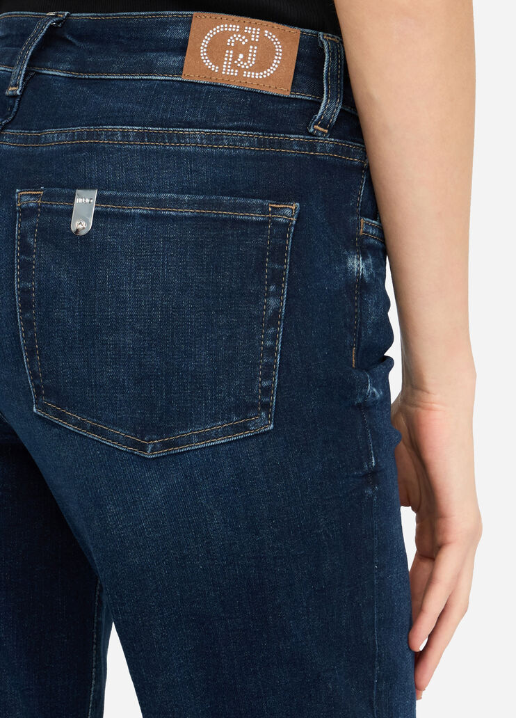 High-rise flared jeans dark blue denim Liu Jo - large image number 4 High-rise flared jeans dark blue denim Liu Jo - large image number 4