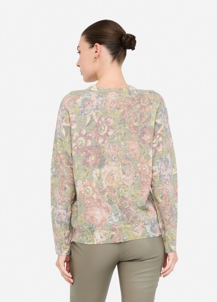 Wool and alpaca sweater sanderson print Liu Jo - large image number 1 Wool and alpaca sweater sanderson print Liu Jo - large image number 1