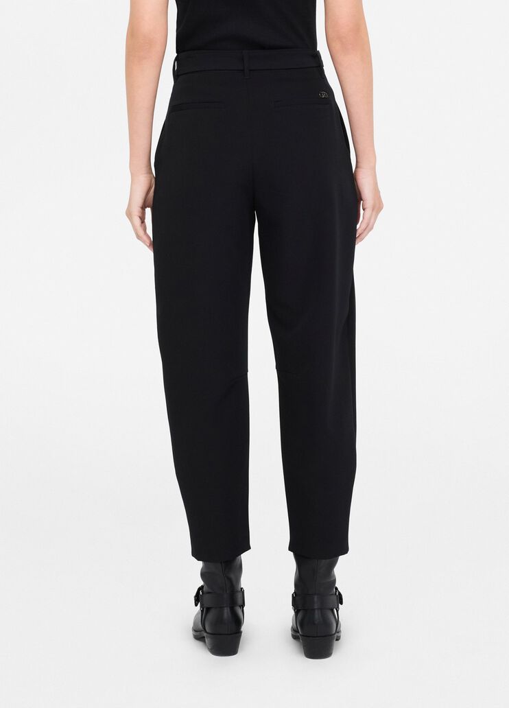 Balloon trousers with darts black Liu Jo - large image number 1 Balloon trousers with darts black Liu Jo - large image number 1