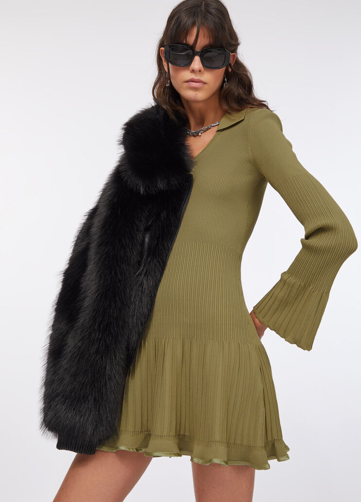 Abito corto in maglia asparago Liu Jo - large image number 3