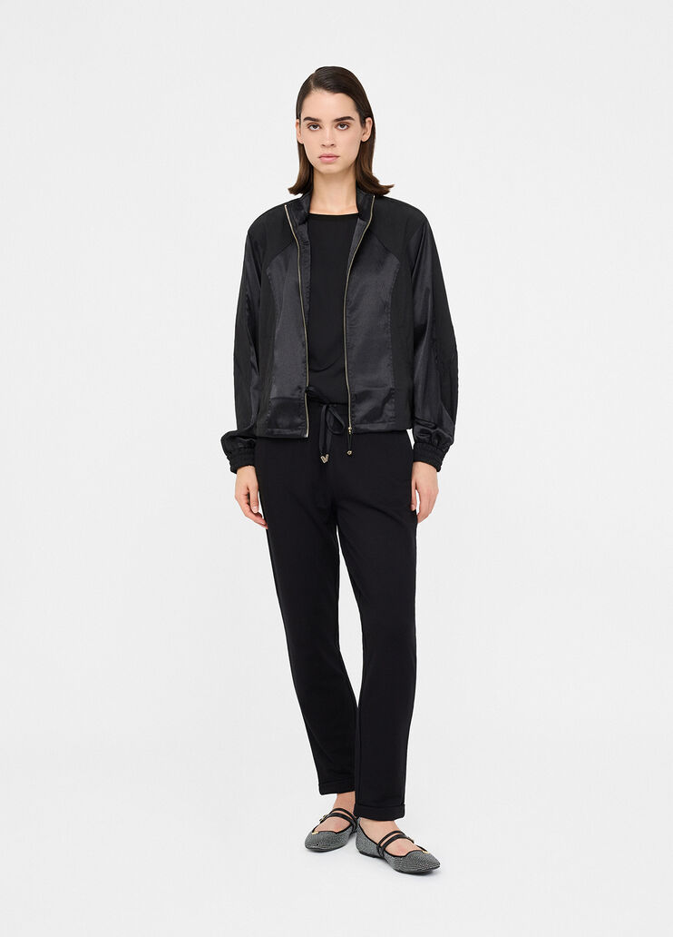 Satin bomber jacket black Liu Jo - medium Satin bomber jacket black Liu Jo - medium