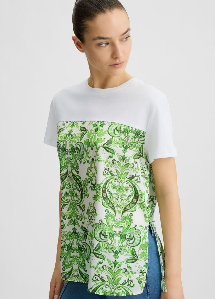 T-shirt with print white/green Liu Jo - large image number 2 T-shirt with print white/green Liu Jo - large image number 2