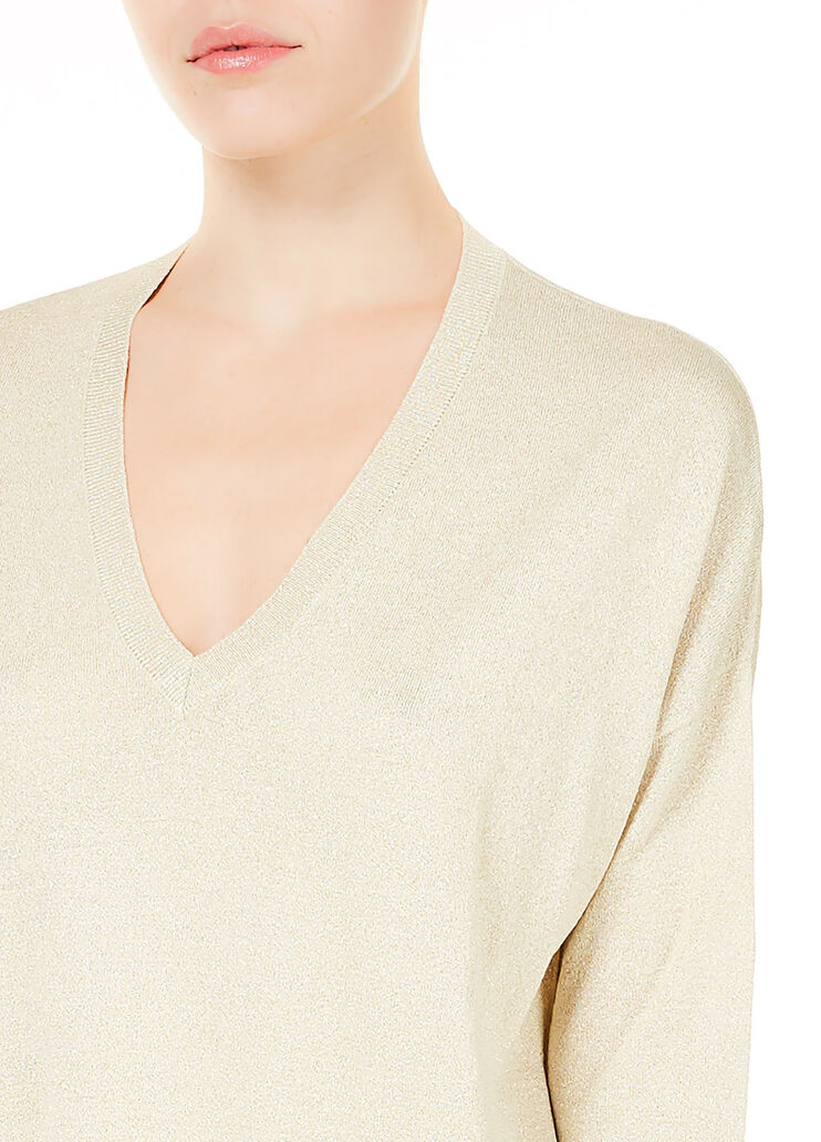 Pullover aus Lurex® Hellgold Liu Jo - large image number 2 Pullover aus Lurex® Hellgold Liu Jo - large image number 2