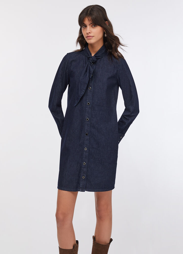 Abito chemisier in denim lavaggio classico Liu Jo - large image number 0