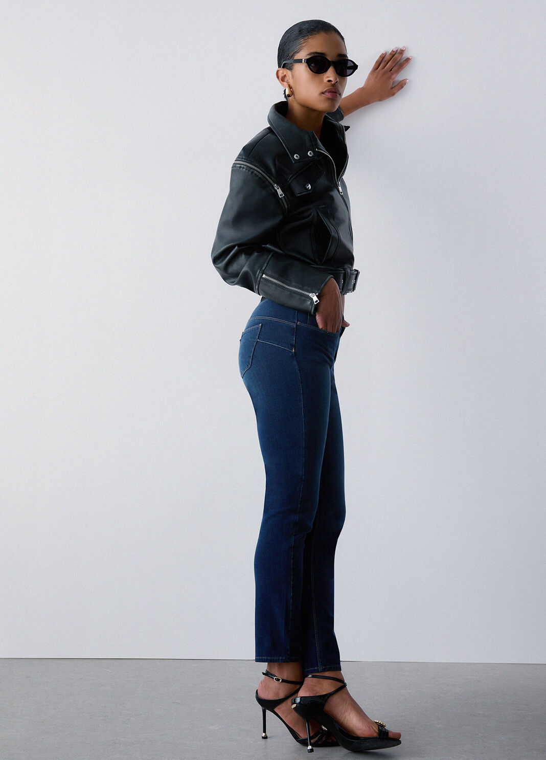 Jean skinny bottom-up denim bleu fonc&eacute; Liu Jo - large image number 2