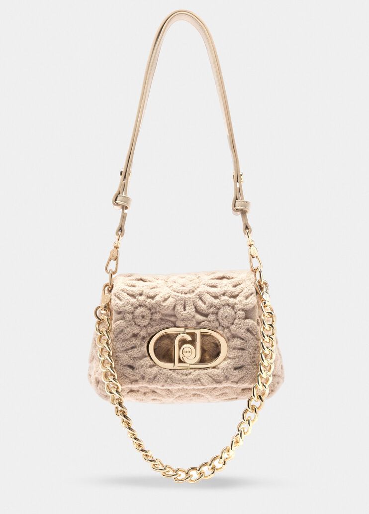 Small LaPuffy bag with embroidery white Liu Jo - medium Small LaPuffy bag with embroidery white Liu Jo - medium