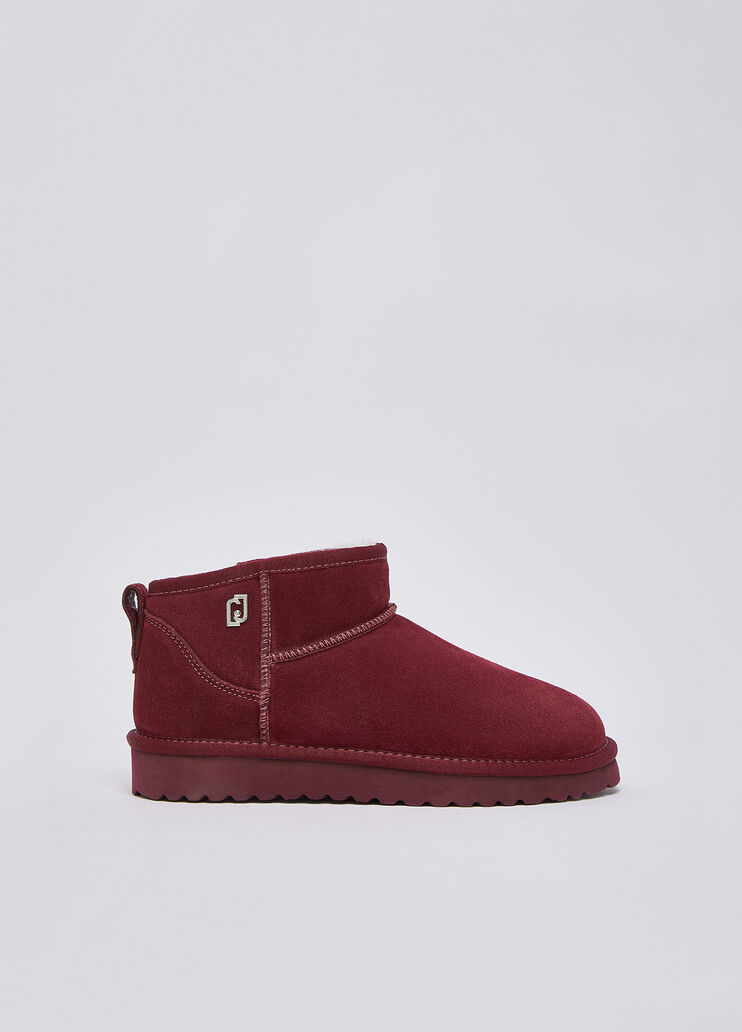 Stiefeletten aus Veloursleder Kirschrot Liu Jo - medium