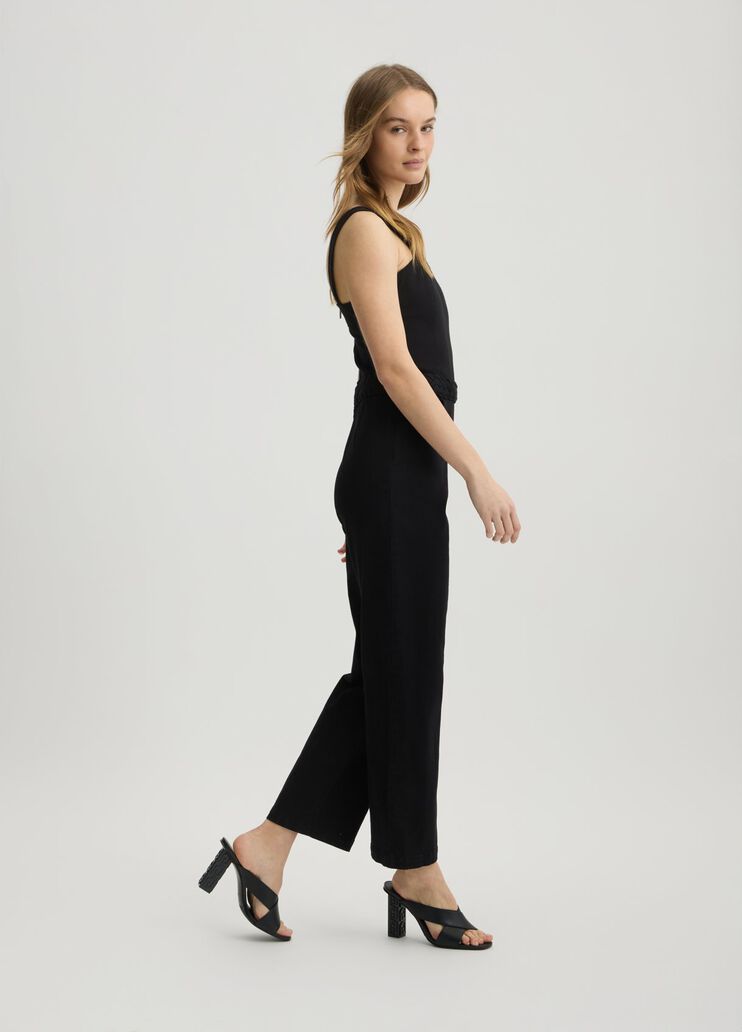 Black cotton jumpsuit black Liu Jo - large image number 3 Black cotton jumpsuit black Liu Jo - large image number 3