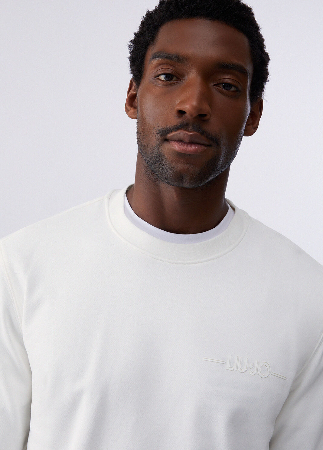 Sudadera con logotipo blanco Liu Jo - large image number 4