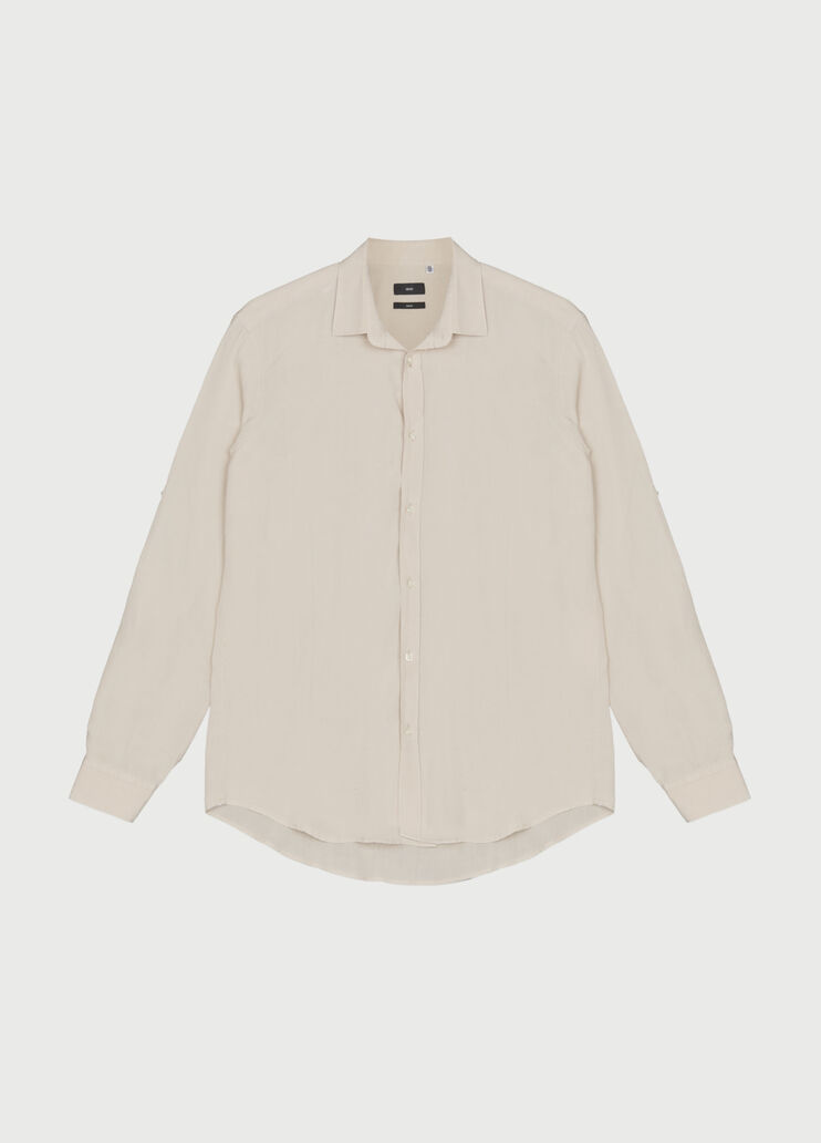 Camicia slim fit in lino  Liu Jo - large image number 3