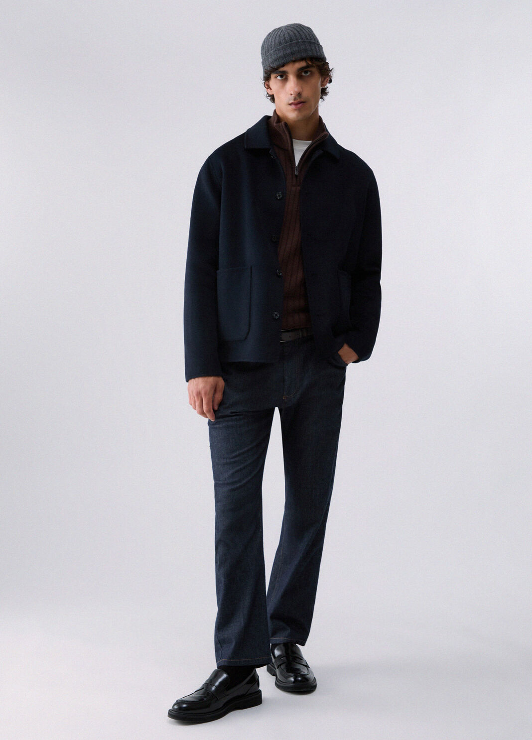 Wool Flannel Jacket dark blue Liu Jo - large image number 5