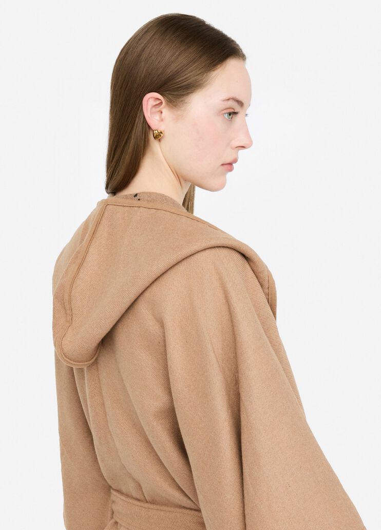 Poncho with hood light beige Liu Jo - large image number 4 Poncho with hood light beige Liu Jo - large image number 4