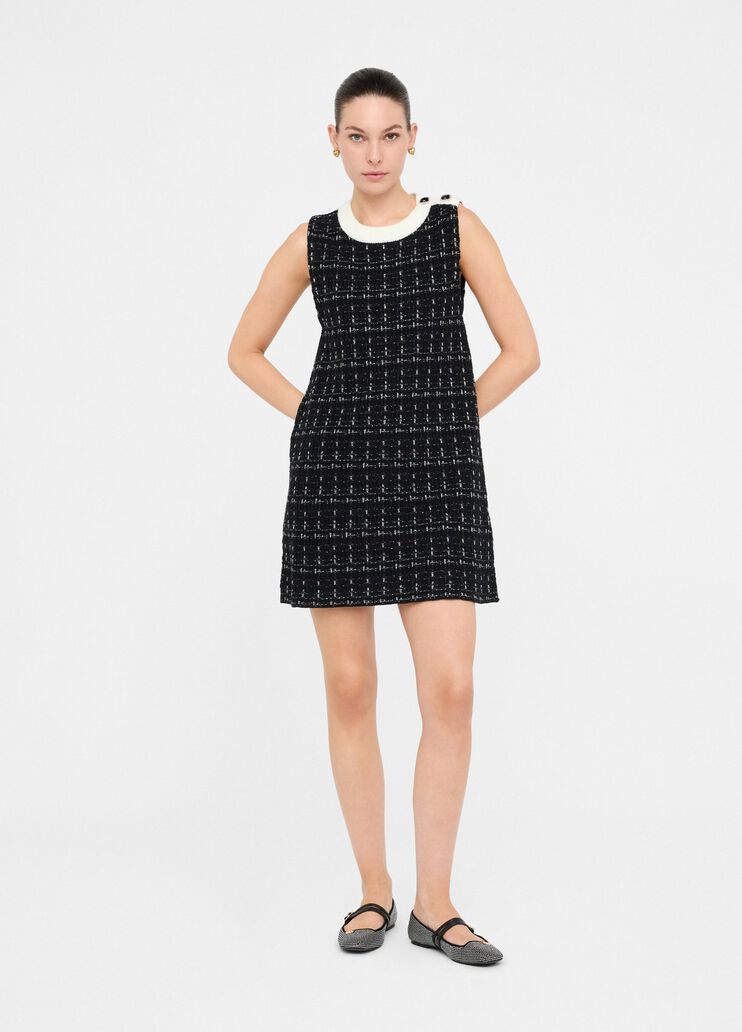 Short wool-blend dress black Liu Jo - large image number 5 Short wool-blend dress black Liu Jo - large image number 5