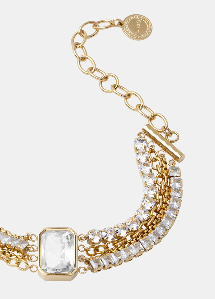 Glass crystal bracelet gold Liu Jo - large image number 2 Glass crystal bracelet gold Liu Jo - large image number 2