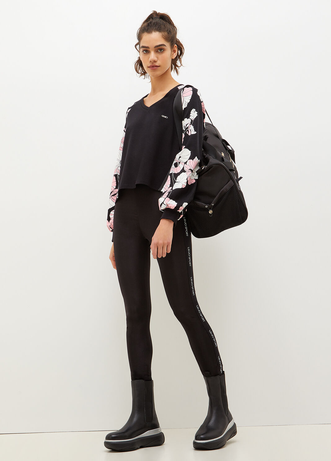 Sweatshirt with print black Liu Jo - large image number 3