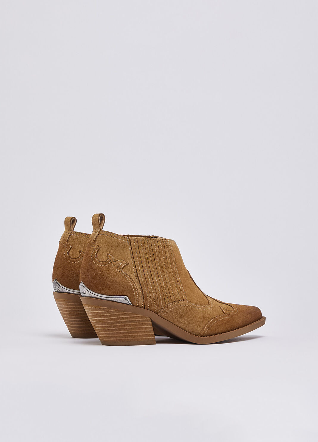Stivaletti texani in suede cognac Liu Jo - large image number 2