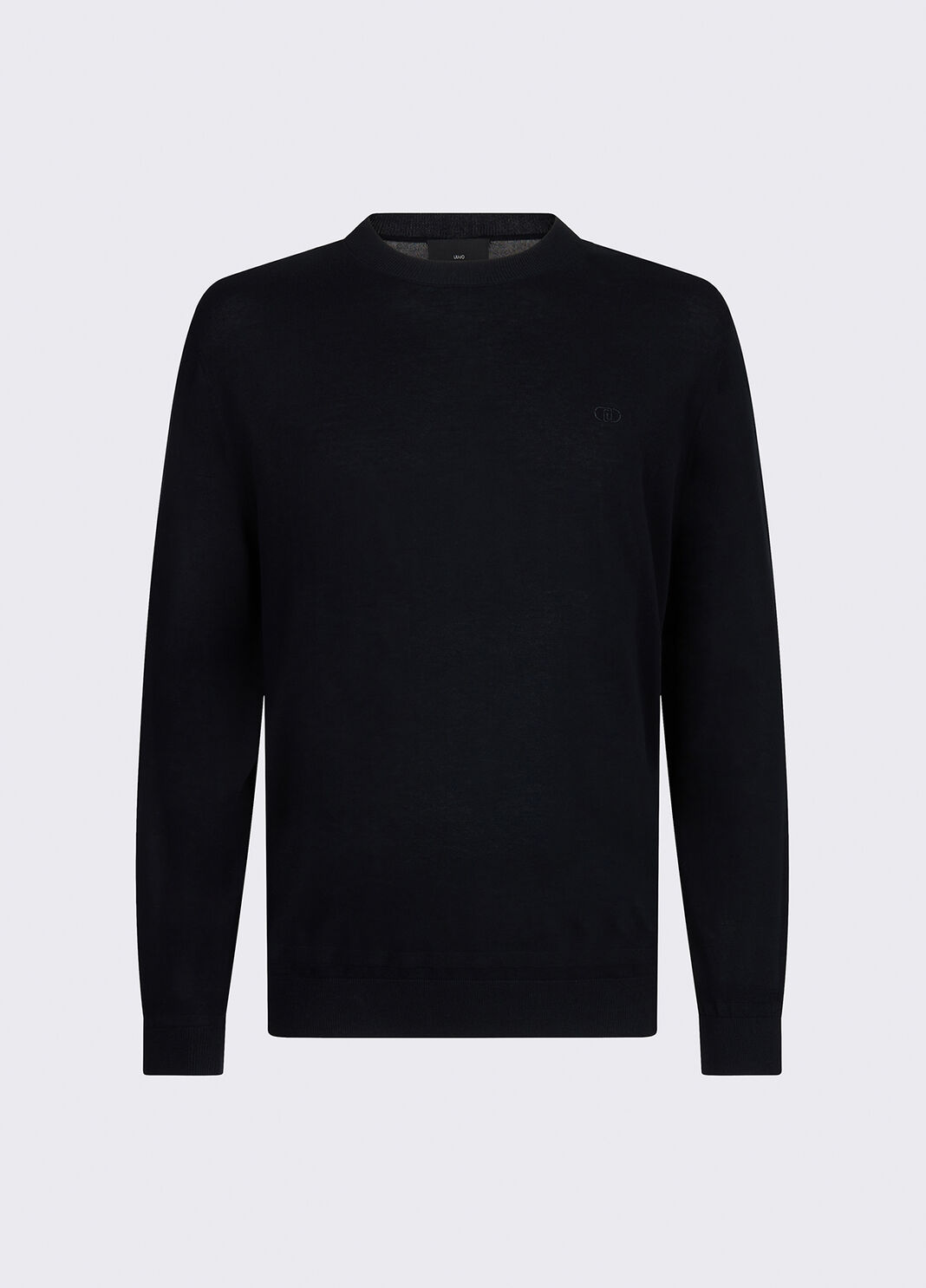 Maglia in cr&ecirc;pe di cotone nero Liu Jo - large image number 6