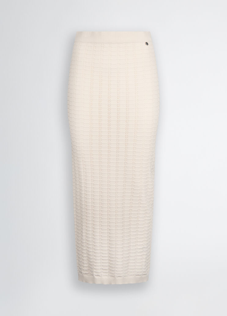 White knit skirt white Liu Jo - large image number 6 White knit skirt white Liu Jo - large image number 6