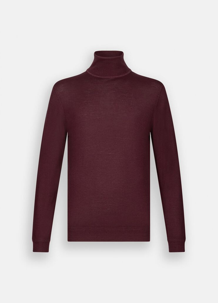 Rollkragenpullover aus Wolle Weinrot Liu Jo - large image number 6 Rollkragenpullover aus Wolle Weinrot Liu Jo - large image number 6