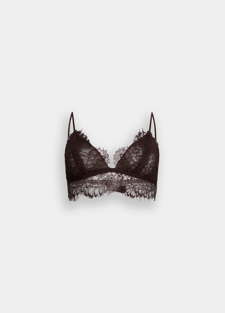 Lace bralette dark brown Liu Jo - large image number 6