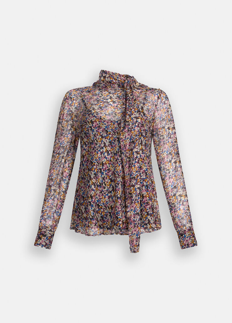 Top aus Seidenchiffon Geblümt Liu Jo - large image number 6