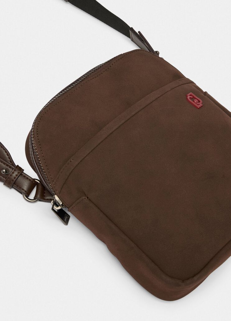 Suede crossbody bag chocolate Liu Jo - medium Suede crossbody bag chocolate Liu Jo - medium