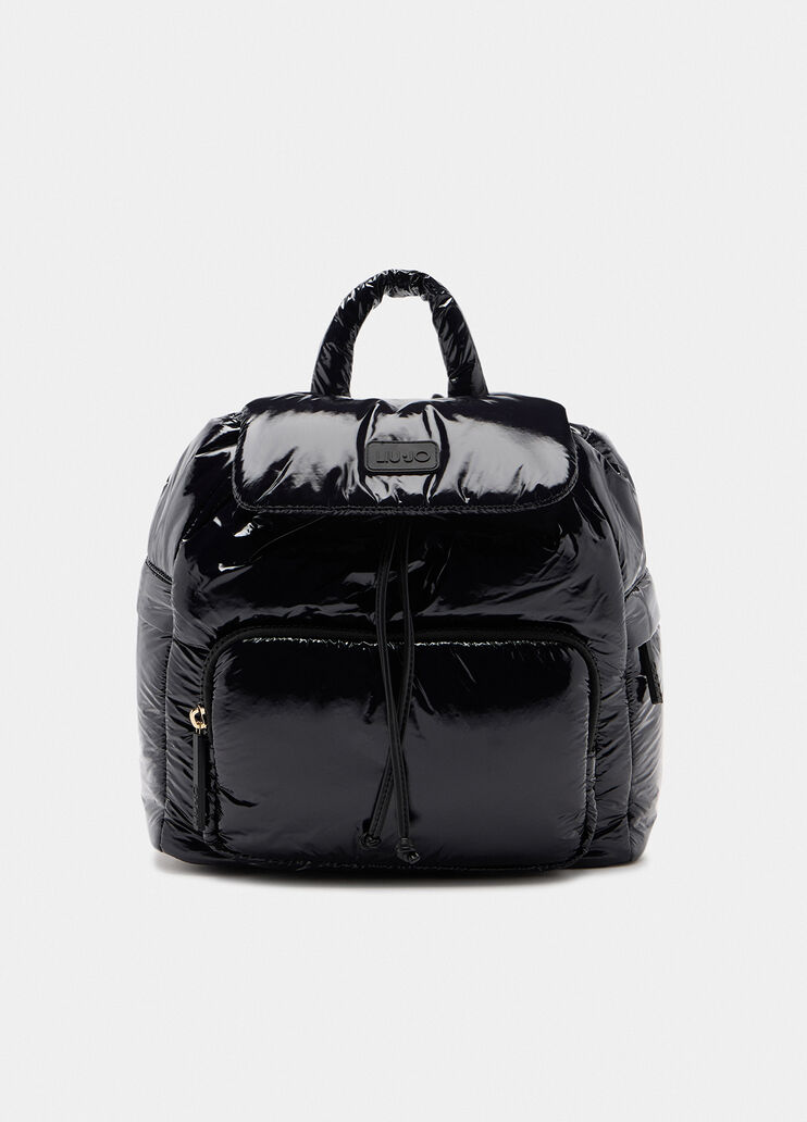 Medium padded nylon backpack black Liu Jo - medium Medium padded nylon backpack black Liu Jo - medium