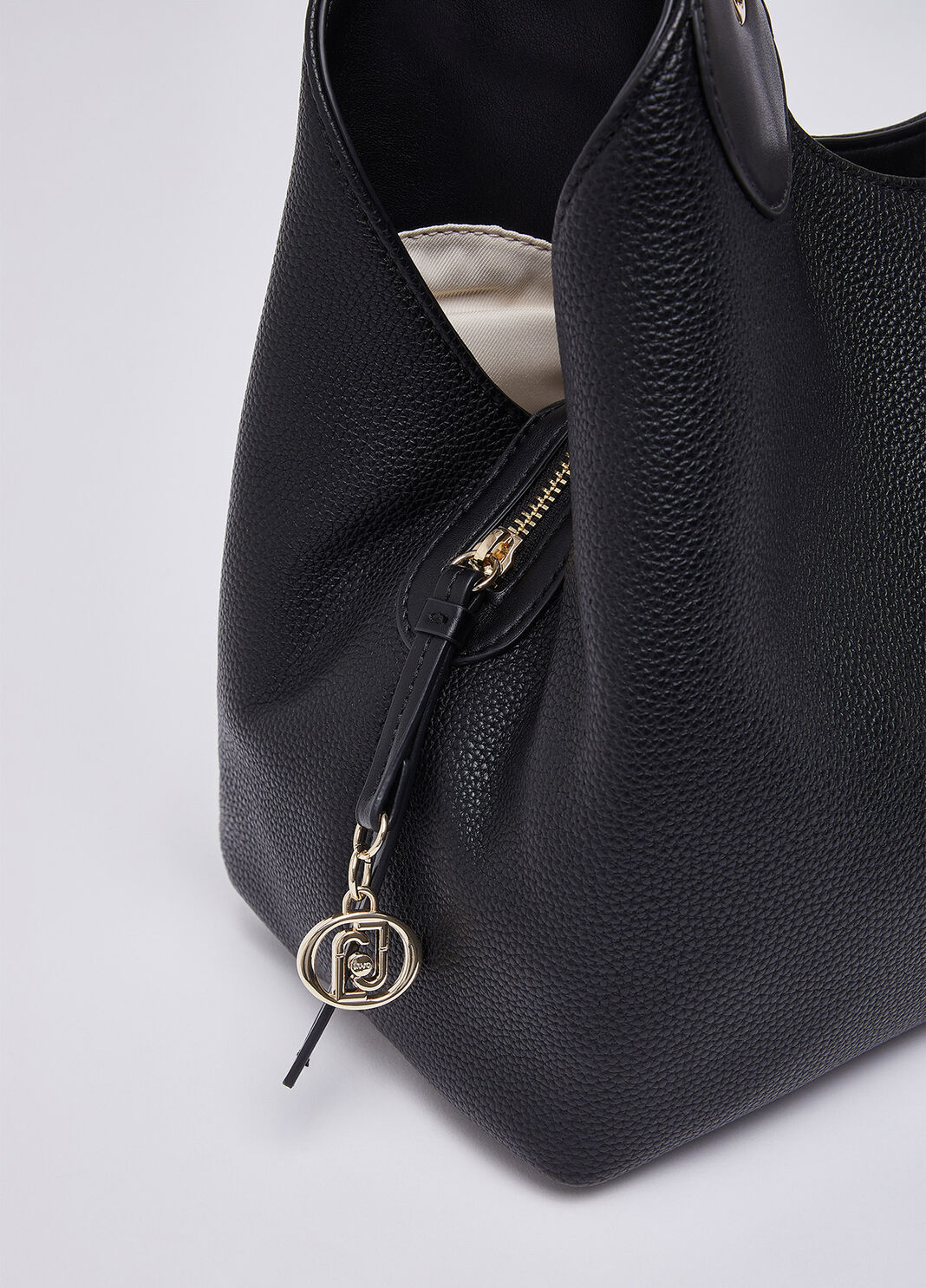 Medium satchel bag black/gold Liu Jo - large image number 5