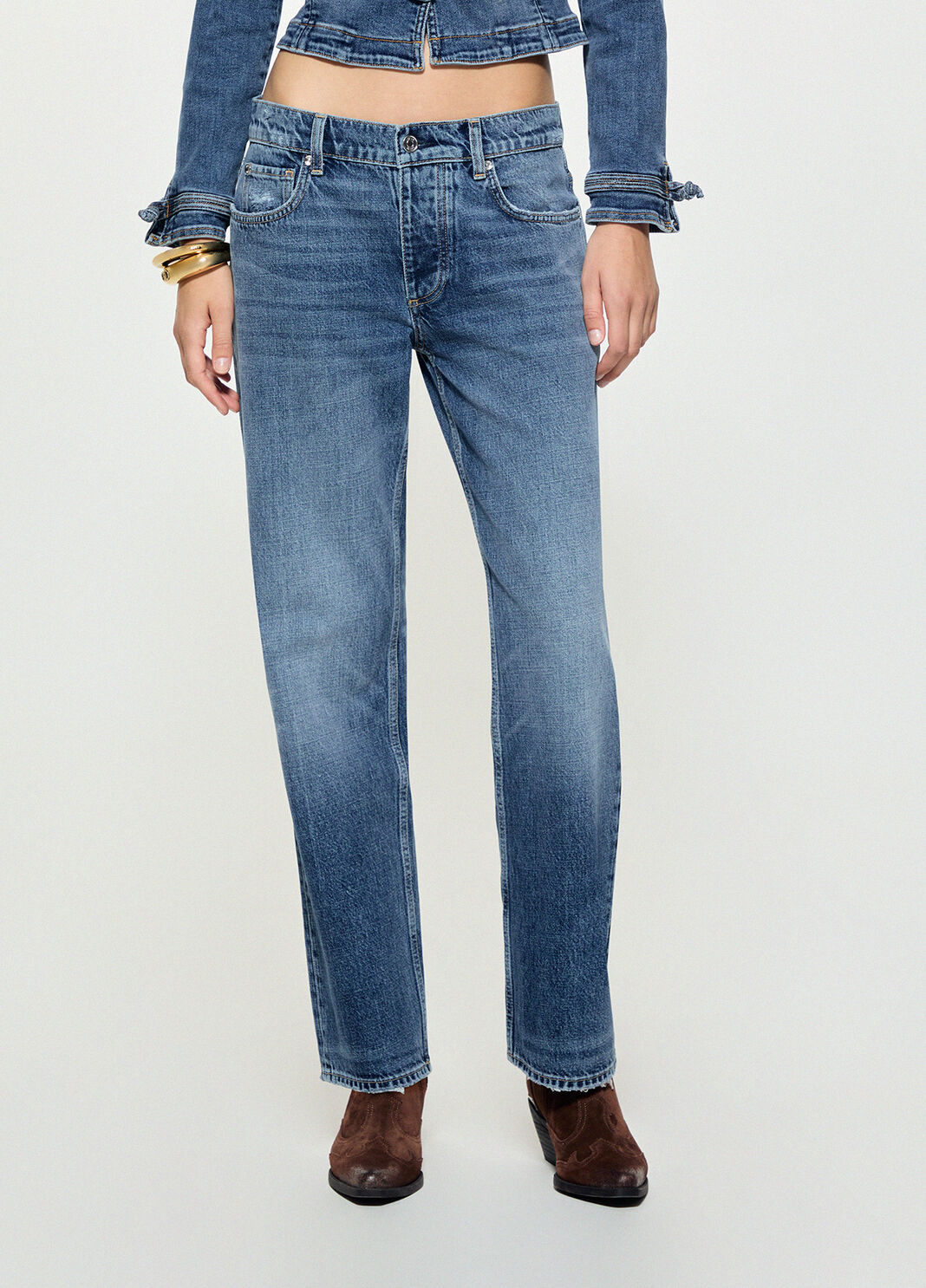 Jeans Cropped mit niedriger Taille blauer Denim Liu Jo - large image number 0