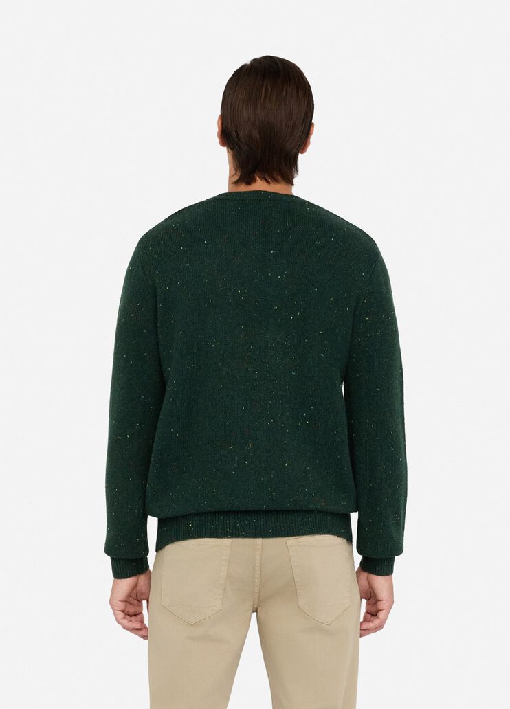 Cable knit wool sweater dark green Liu Jo - large image number 1