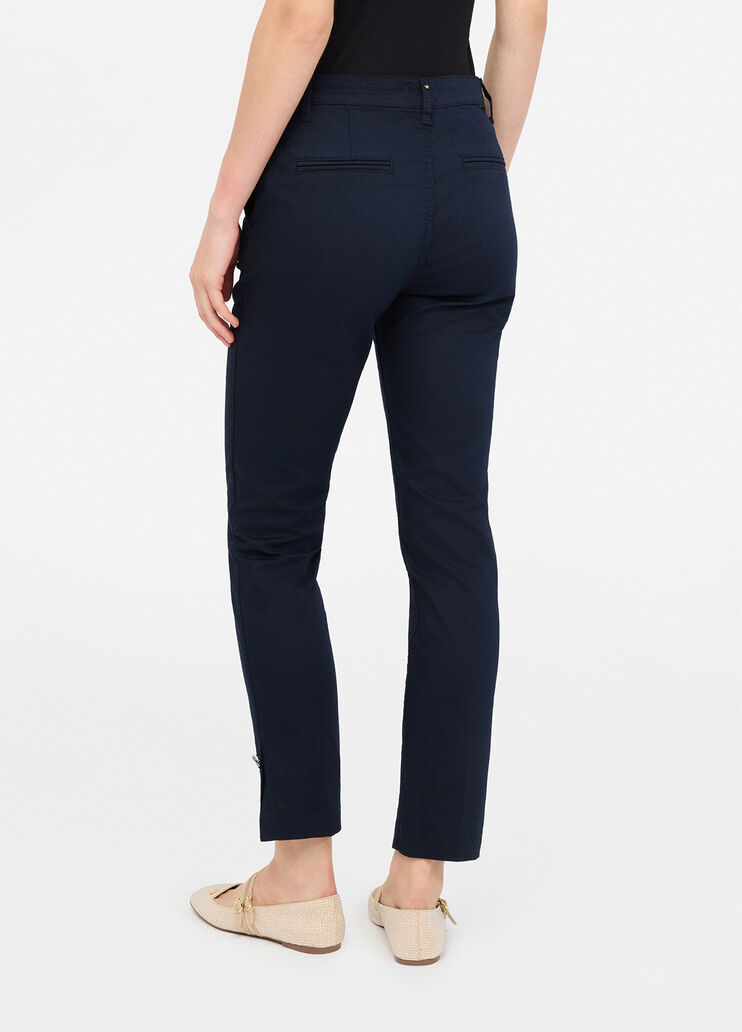 Slim fit chinos navy blue Liu Jo - large image number 1