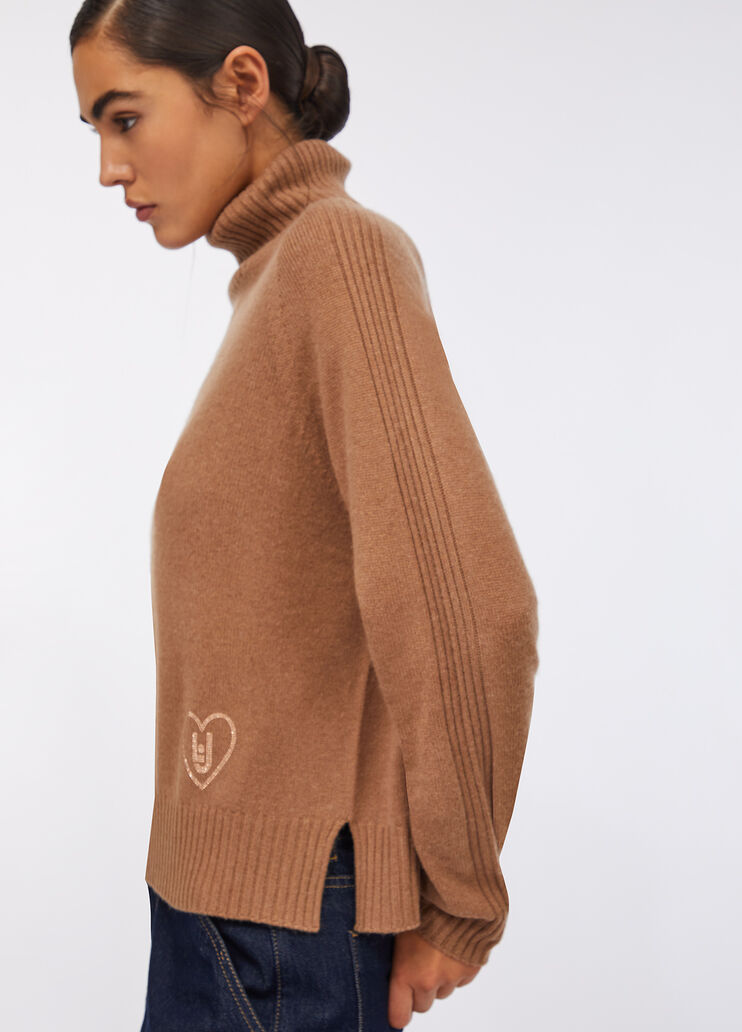 Wool and cashmere turtleneck beige Liu Jo - medium Wool and cashmere turtleneck beige Liu Jo - medium