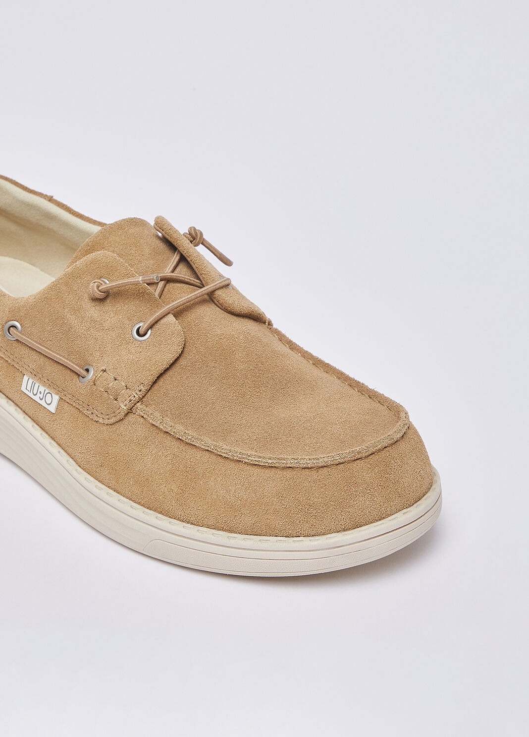 Casual suede loafers dark beige Liu Jo - large image number 5