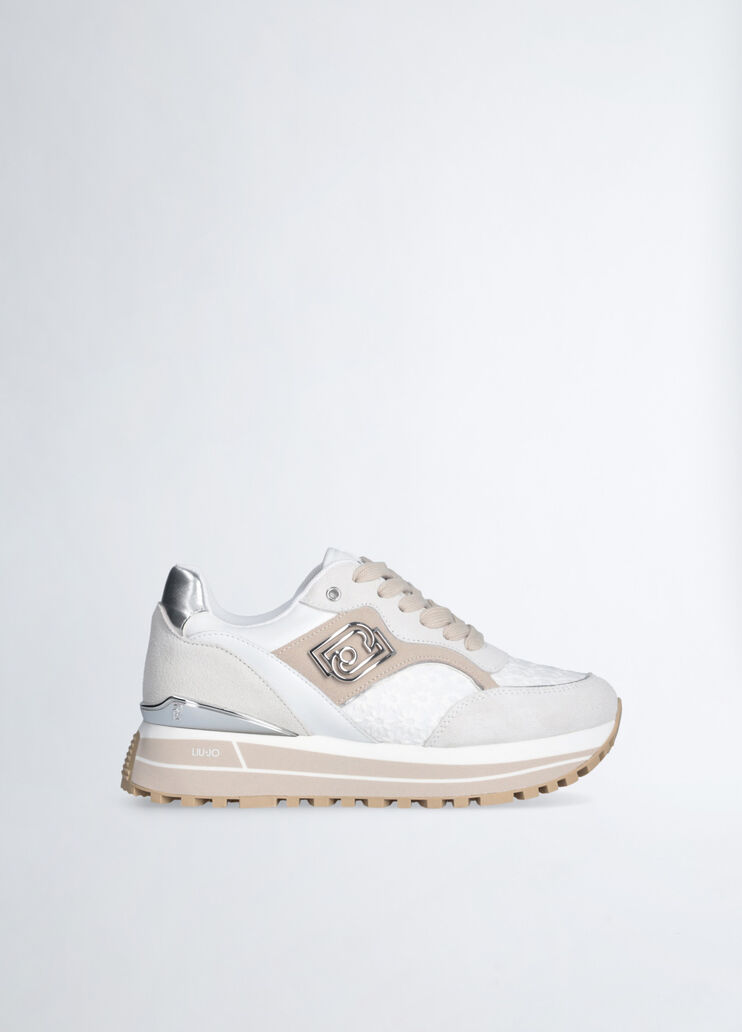 Platform sneakers with floral embroidery white Liu Jo - medium Platform sneakers with floral embroidery white Liu Jo - medium