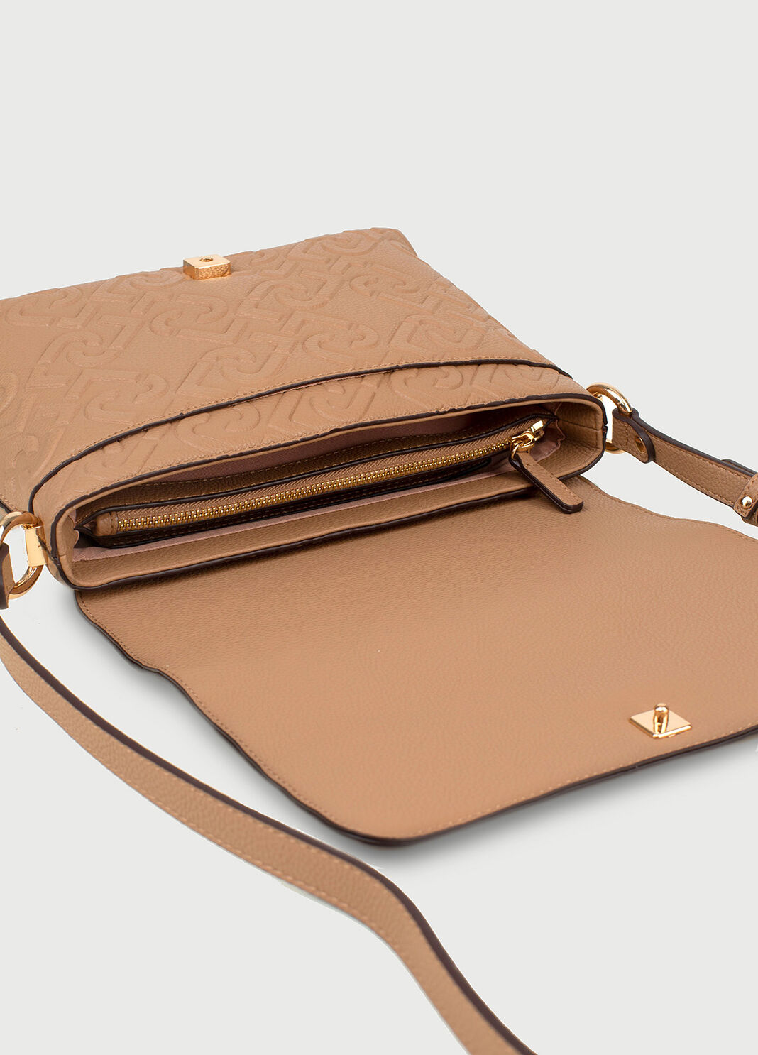 Crossbody bag with logo Brown Liu Jo - large image number 4