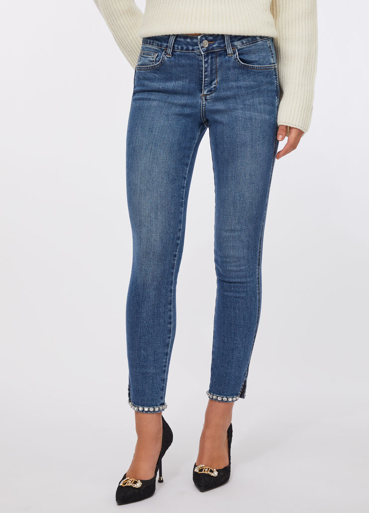 Jean skinny Botton up denim bleu clair Liu Jo - medium
