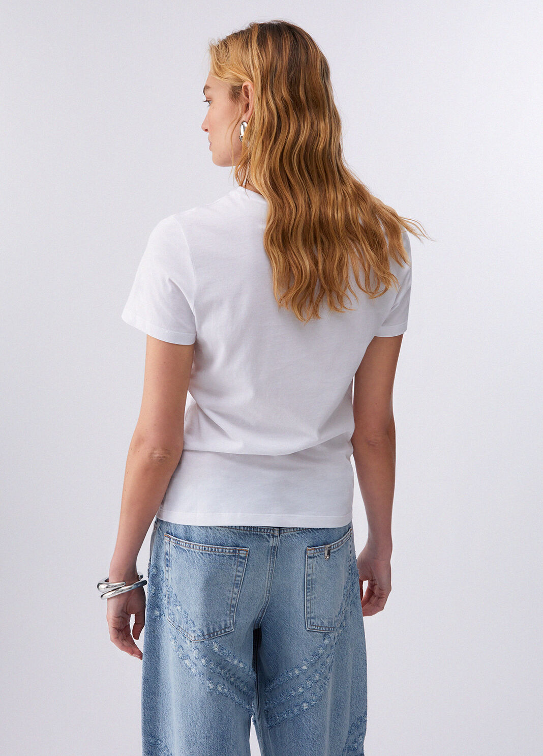 T-shirt with appliqu&eacute; details white Liu Jo - large image number 1