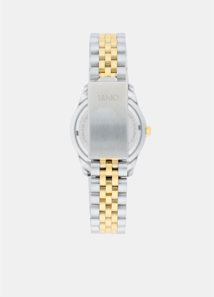 Steel watch with diamantés silver/gold Liu Jo - large image number 1 Steel watch with diamantés silver/gold Liu Jo - large image number 1