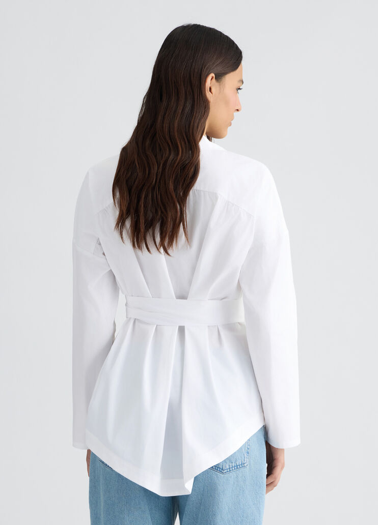 White shirt with sash belt white Liu Jo - large image number 1 White shirt with sash belt white Liu Jo - large image number 1