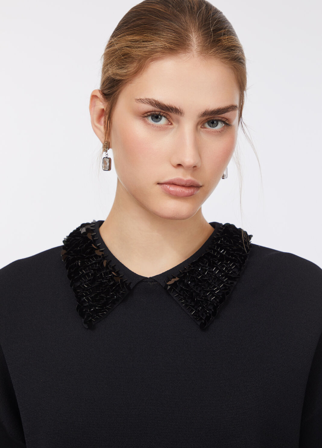 Jumper with sequins black Liu Jo - large image number 2